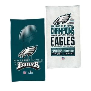 WinCraft Philadelphia Eagles Super Bowl LII Champions 2 Sided Graphic Towel
